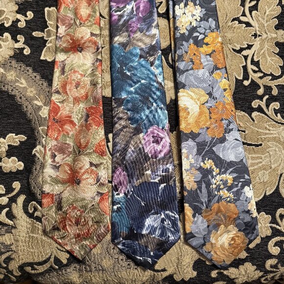 Manhattan Other - Floral Neckties (Bundle of 3)